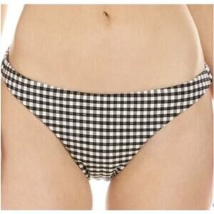ANDIE SWIM NWT The Cheeky Bikini Bottom in Black & White Gingham Check // XXL